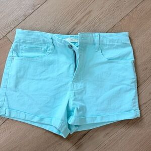 Francesca's Collections Mint Green Denim Shorts